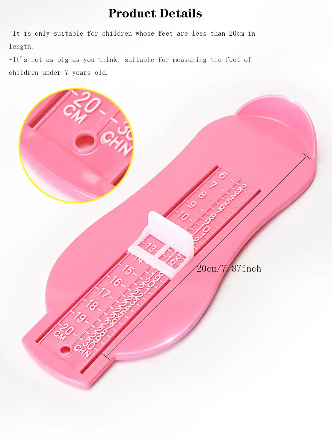 1Pc-Baby Foot Ruler Kids Foot Length Measuring Device Child Shoes Calculator for Children Infant Shoes Fittings Gauge Tools
