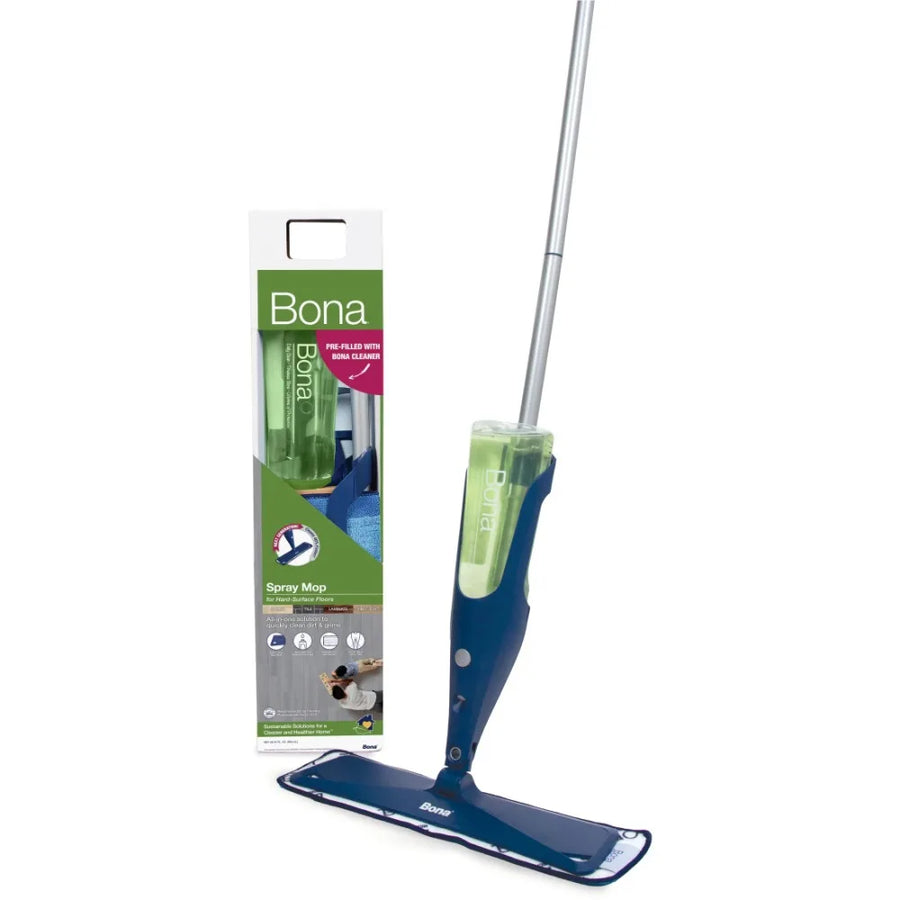 Floor Spray Mop, 1 Reusable Microfiber Pad, 1 Refillable Multi Surface Floor Cleaner Liquid Household Cleaning Tools