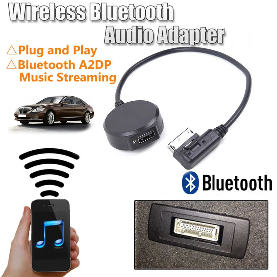 Car Interface Wireless Audio Adapter Transmitter A2DP Music Streaming AUX Cable for Mercedes for Benz MMI System Accessories