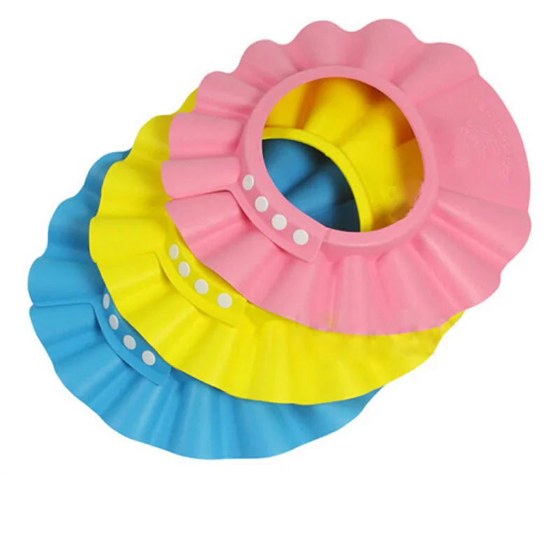 Adjustable Baby Shampoo Cap Kids Wash Hair Protection Infant Health Care Accessories New Soft EVA Baby Bath Waterproof Hat