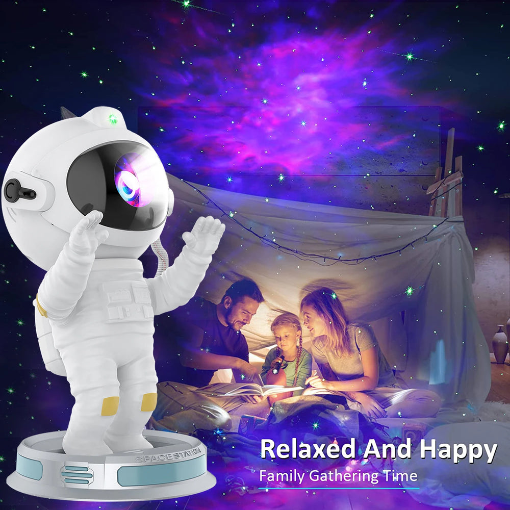 Astronaut Star Space Projector Galaxy Star Projector Starry Night Light LED Nebula Timer Remote Control Kids Gift Bedroom Decor
