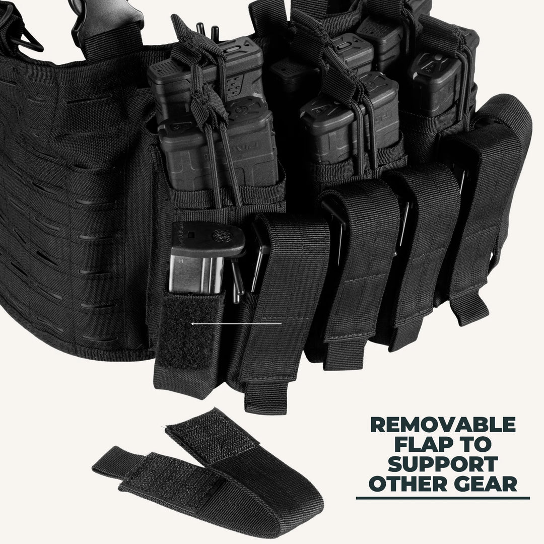 Tactical Chest Rig Vest Kangaroo Magazine Pouch Military Recon Harness Airsoft