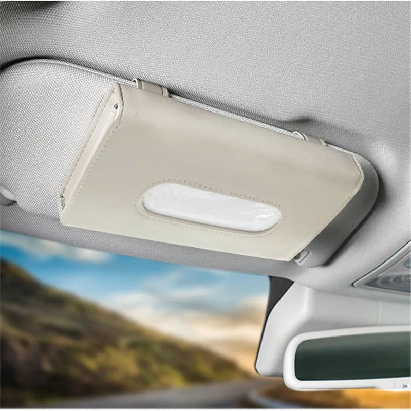 Paper Box Beige Sun Shield Paper Towel Wrapped Car Carrying PU for Auto Interior Supplies