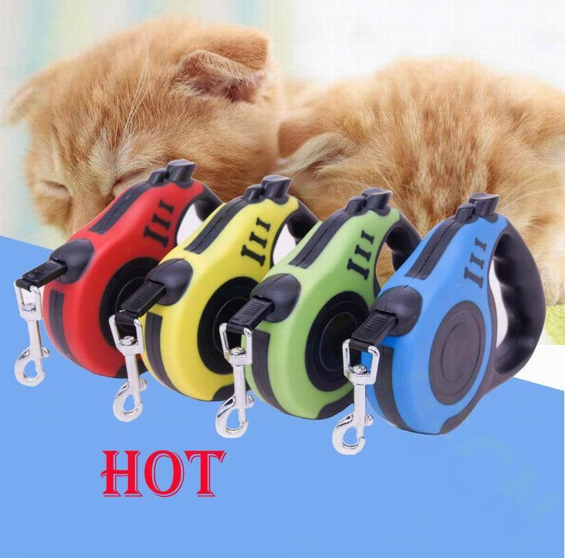 16.5FT Automatic Retractable Dog Leash Pet Collar Automatic Walking Lead Free US