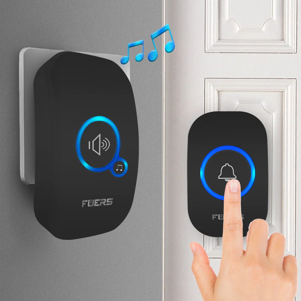 Wireless Doorbell Home Welcome Smart Door Bell 150M Long Wireless Distance 32 Songs Home Welcome Chimes Ringtone Colorful